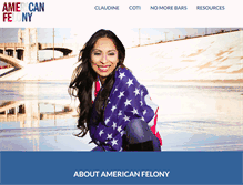Tablet Screenshot of americanfelony.com